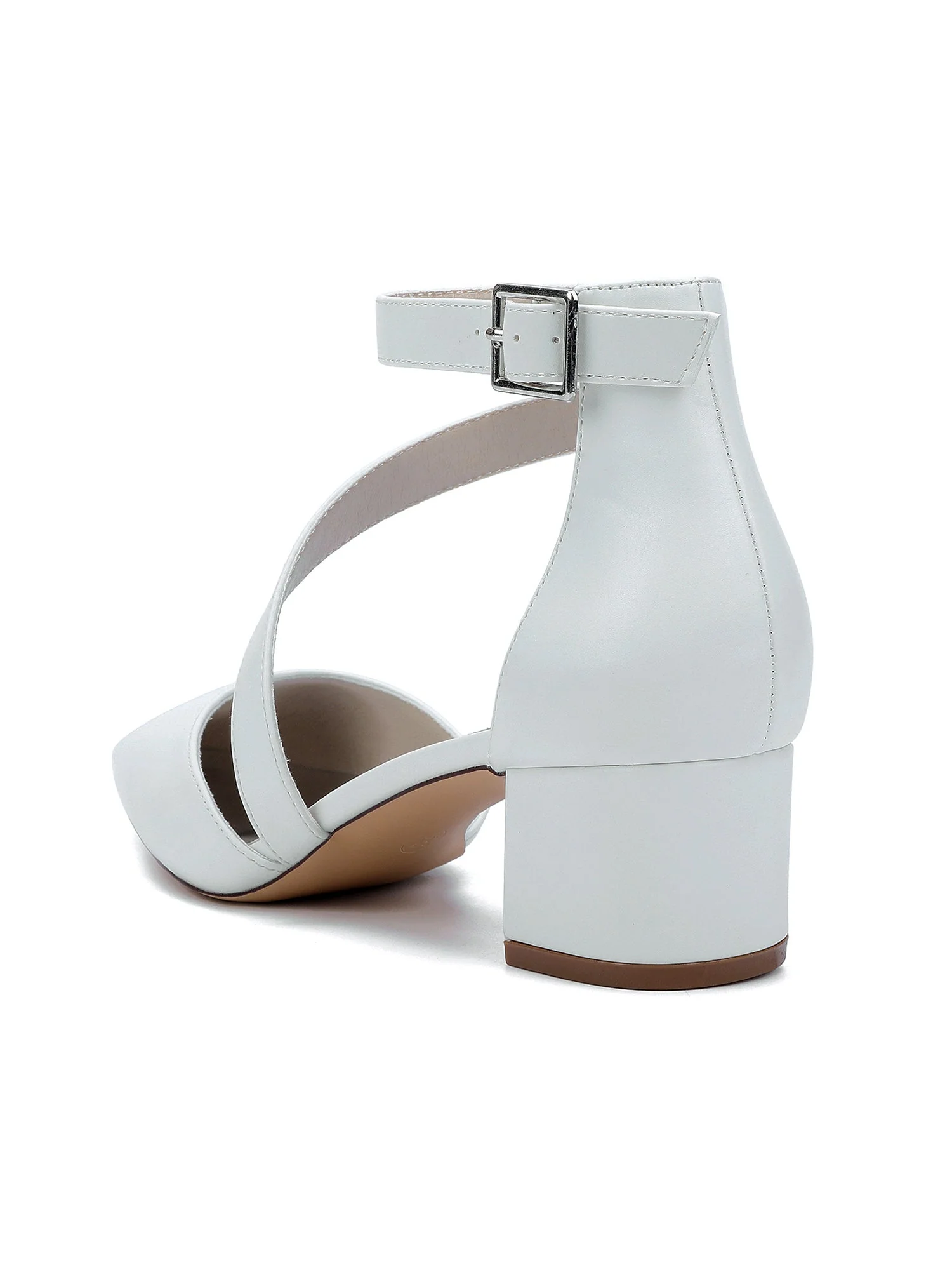 Einfache Kunstleder Spitzenschuh Hochzeitsschuhe - Image 3