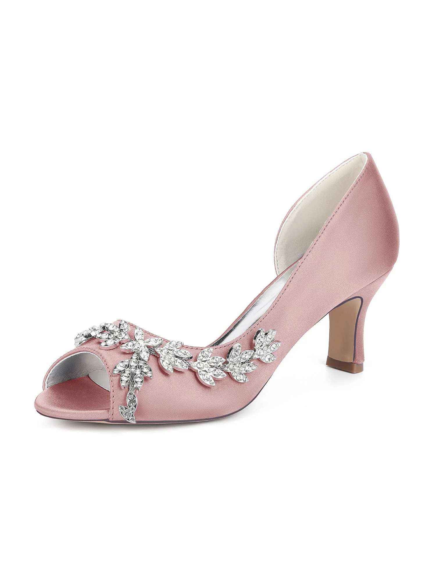 Elegante Peeptoe-Pumps mit funkelnder Kristallverzierung - Image 11
