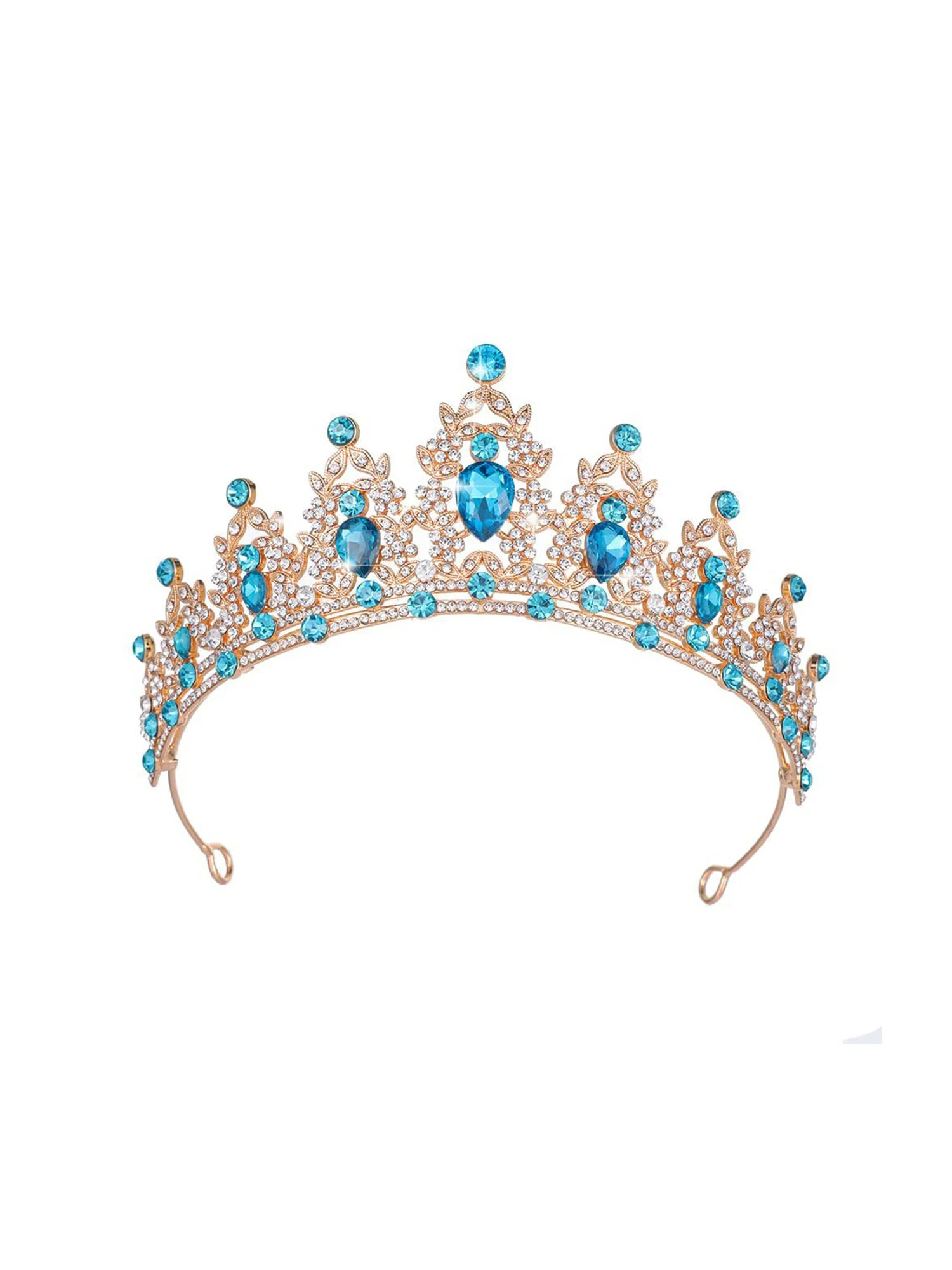 Helle Kristall-Tiara Hochzeitskrone - Image 10