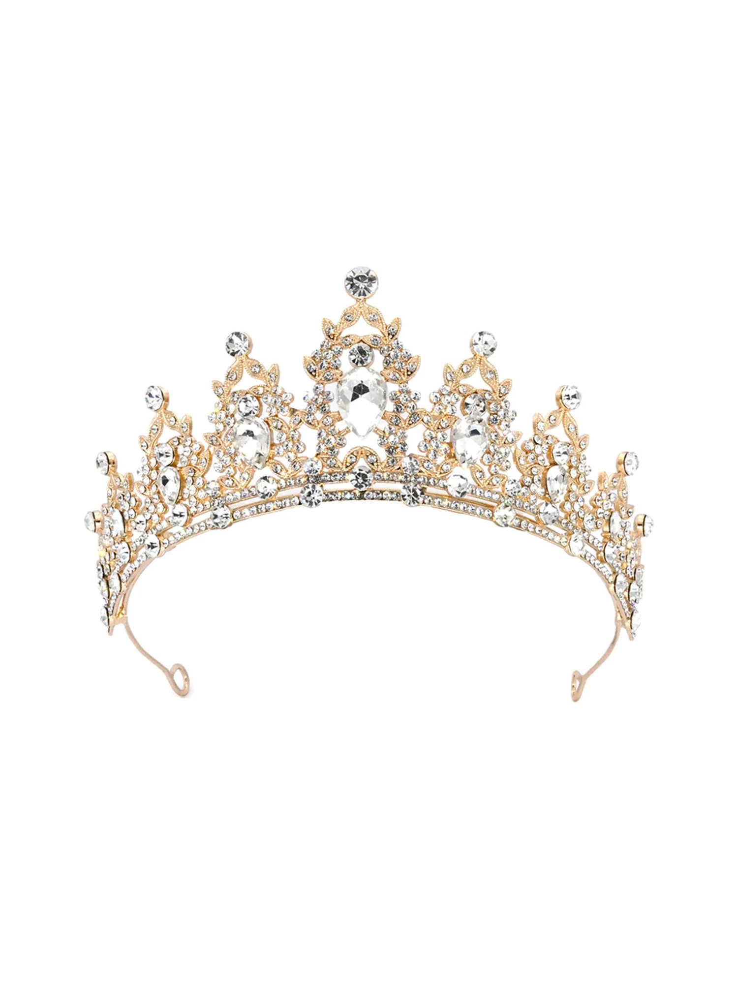 Helle Kristall-Tiara Hochzeitskrone - Image 4