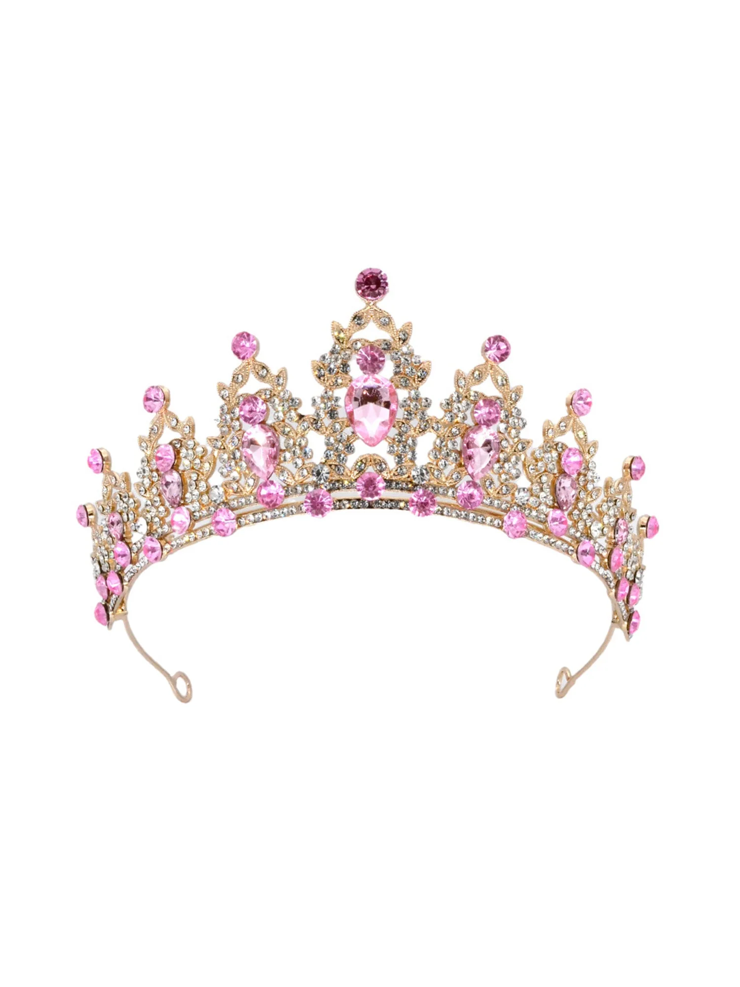 Helle Kristall-Tiara Hochzeitskrone - Image 6