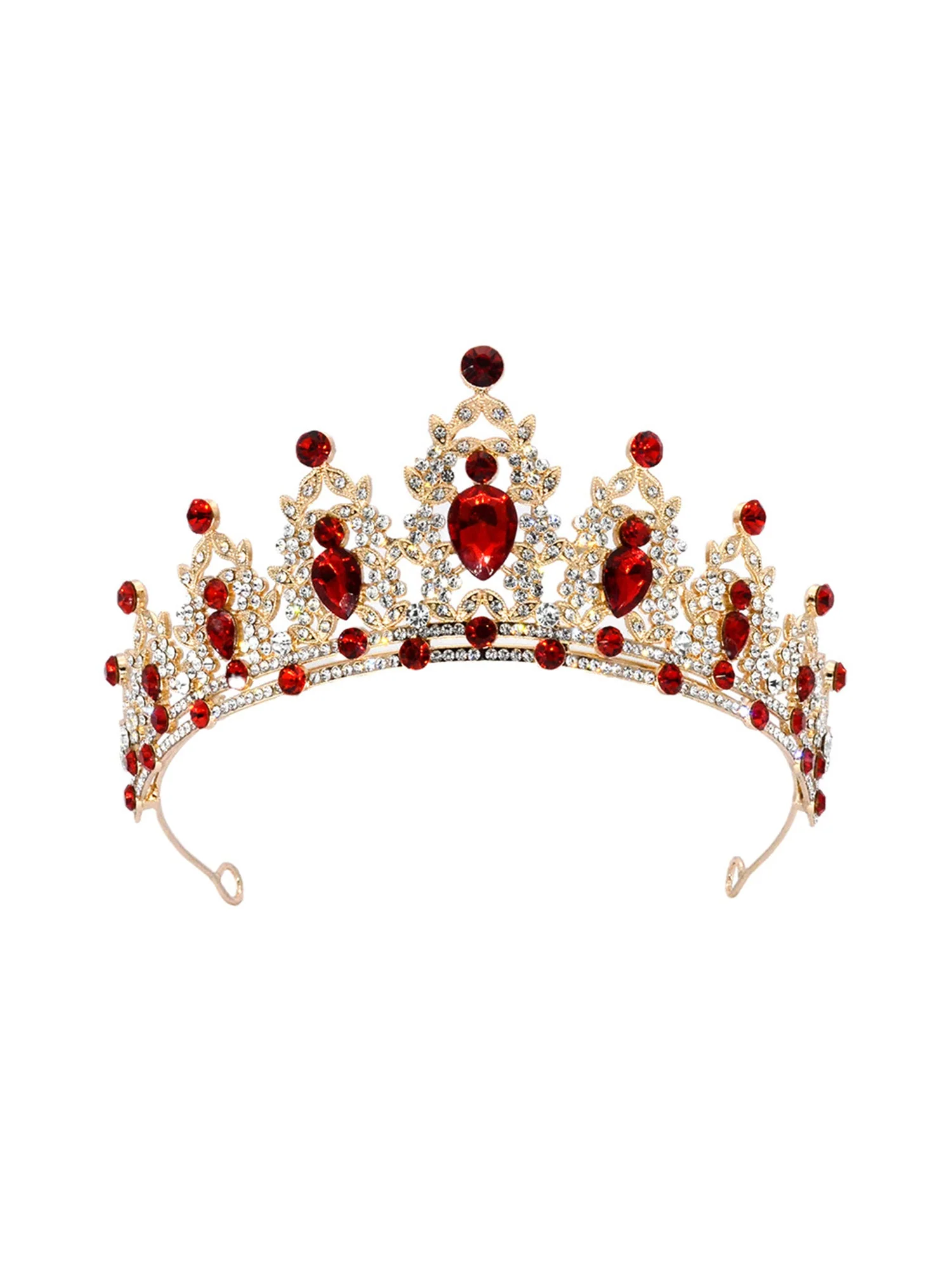 Helle Kristall-Tiara Hochzeitskrone - Image 7