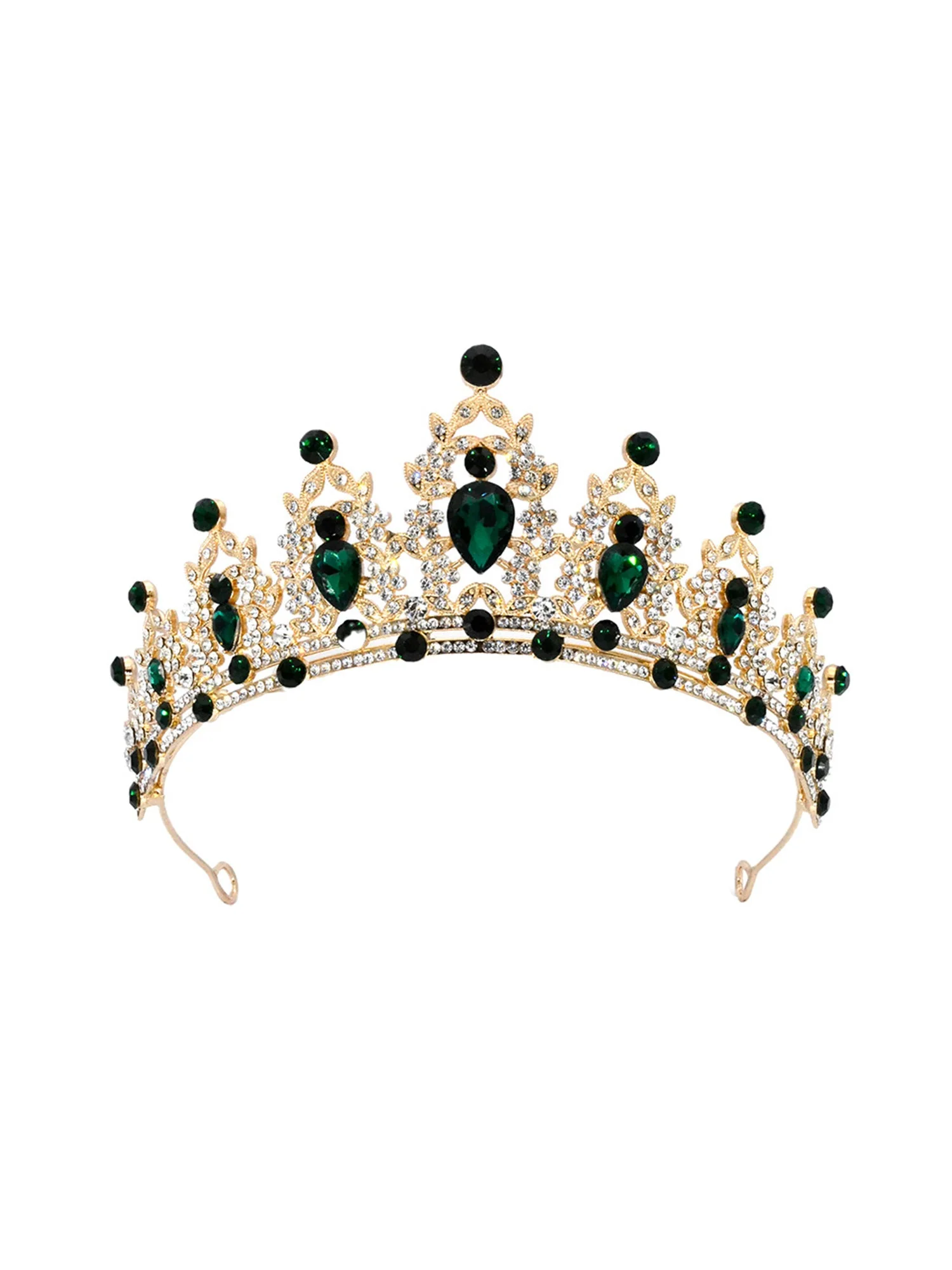 Helle Kristall-Tiara Hochzeitskrone - Image 8