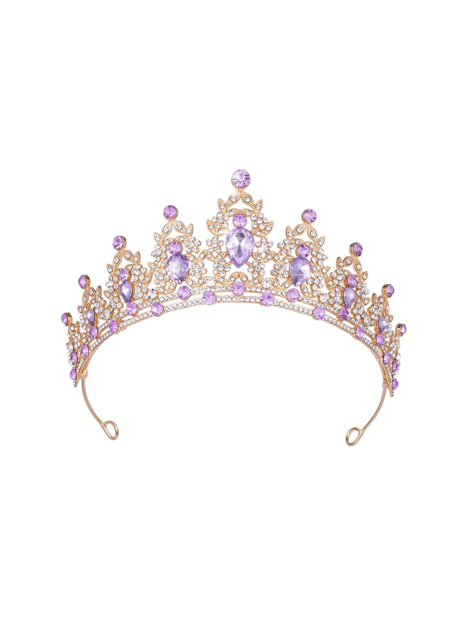 Helle Kristall-Tiara Hochzeitskrone - Image 9