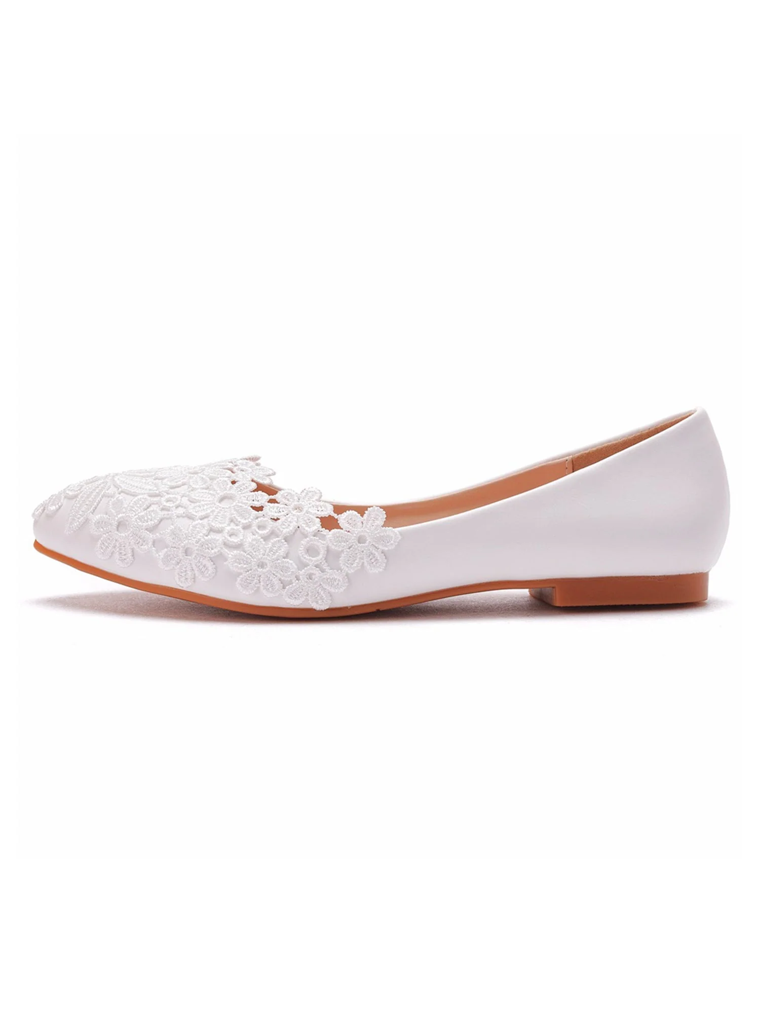 Hochzeits-Sneaker mit flachem Absatz und spitzer Spitze Brautschuhe - Image 3