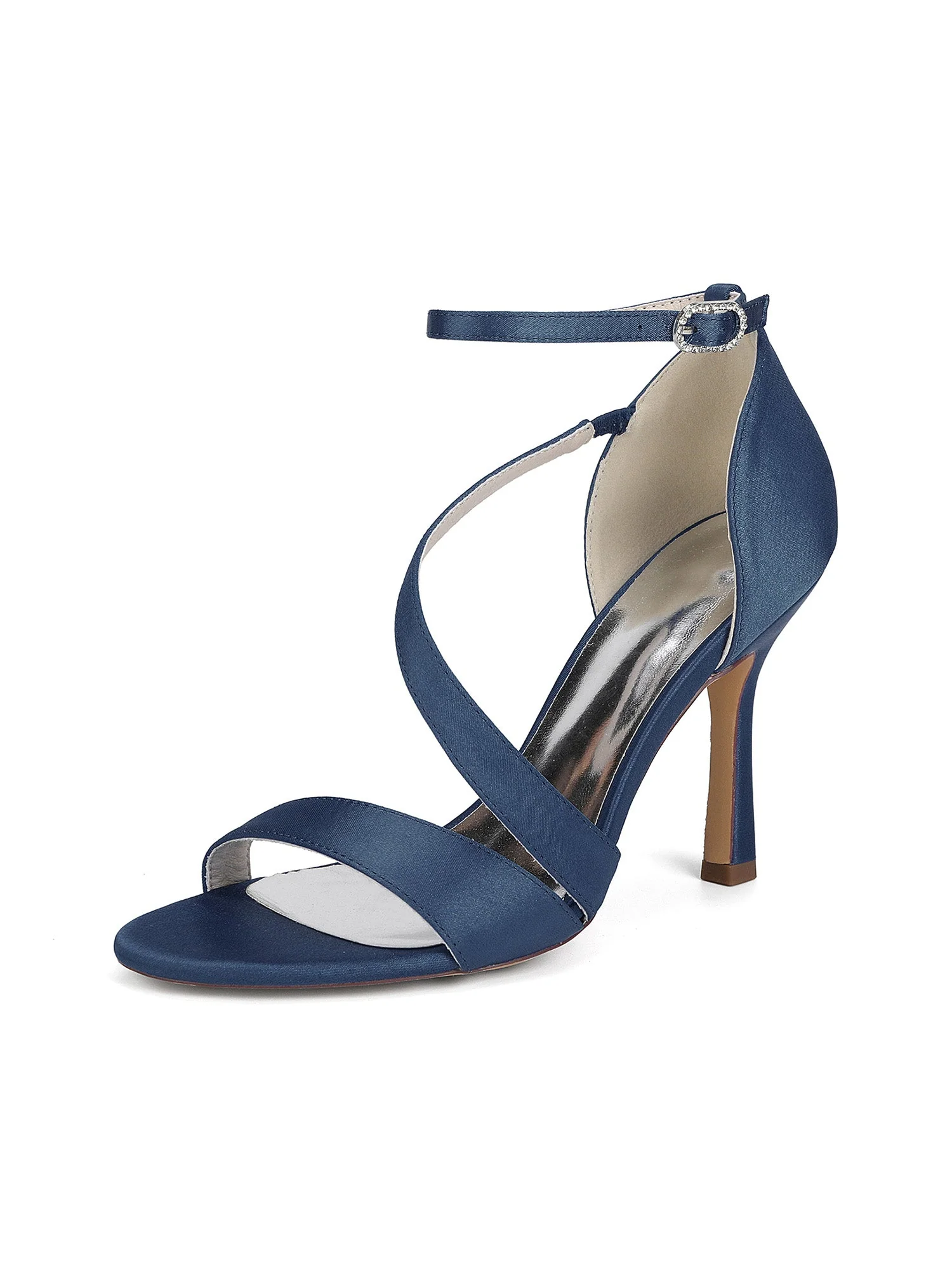 Knöchelriemen Satin Stiletto Sandalen - Image 15