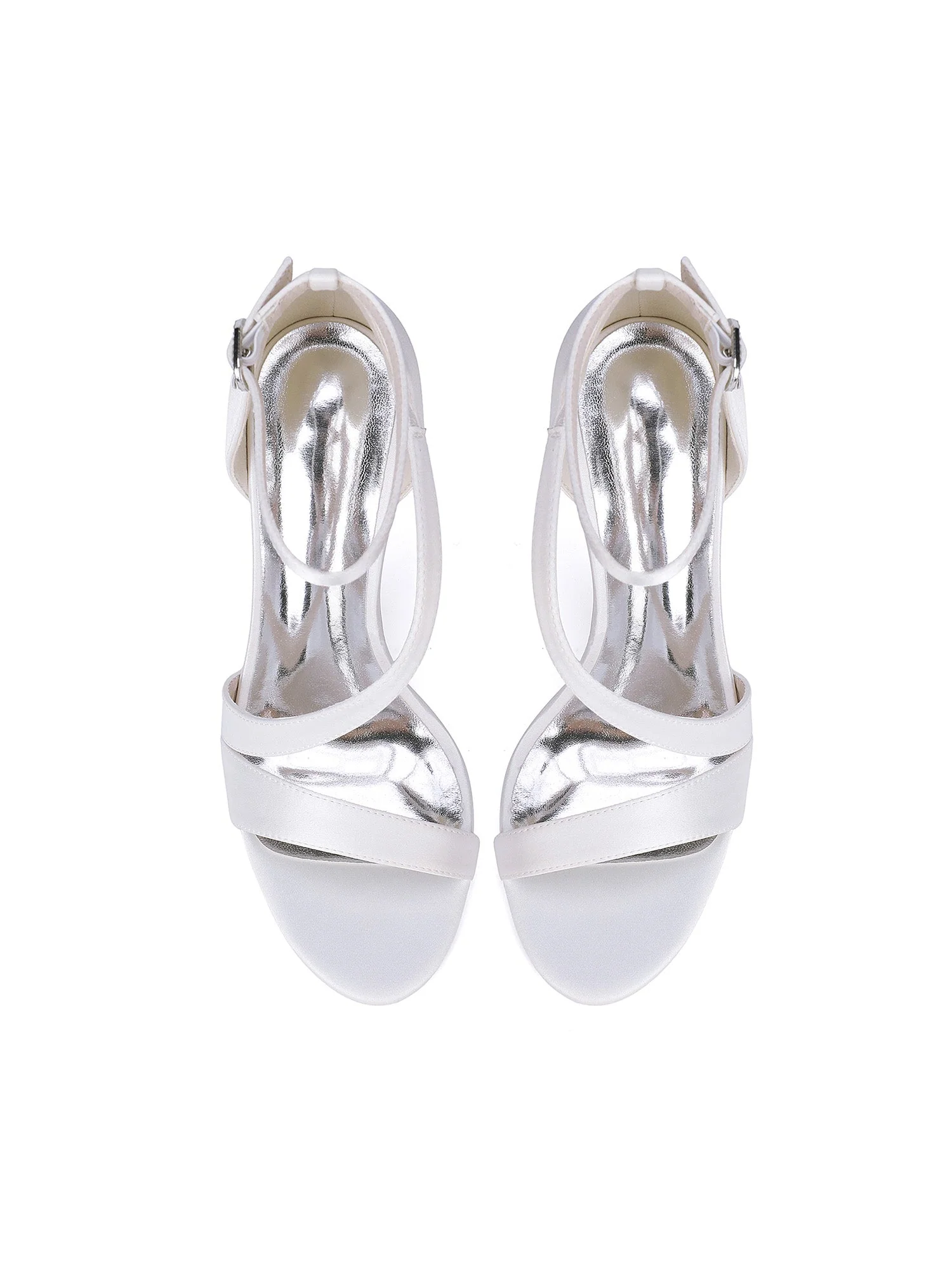 Knöchelriemen Satin Stiletto Sandalen - Image 4