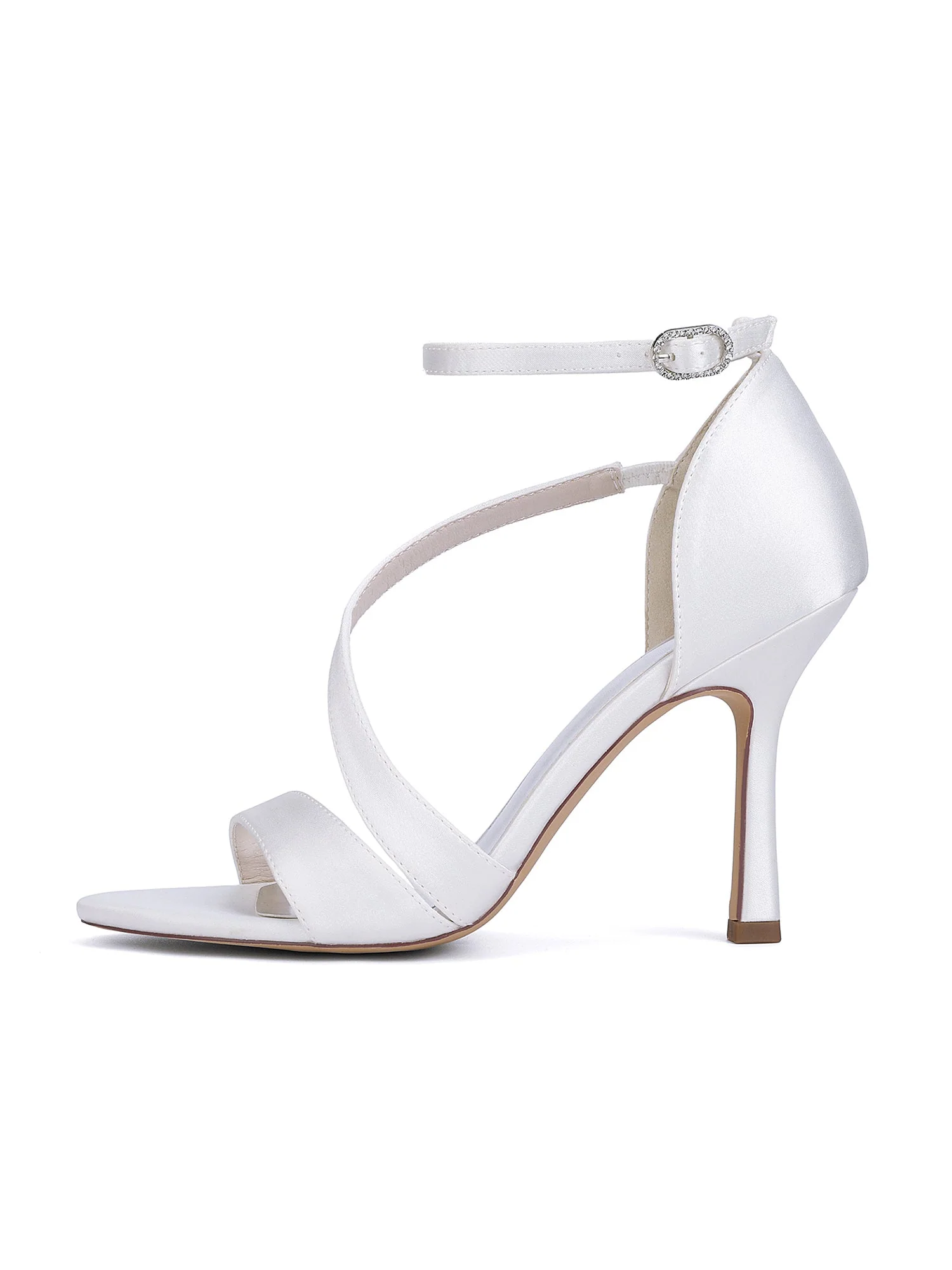 Knöchelriemen Satin Stiletto Sandalen - Image 5