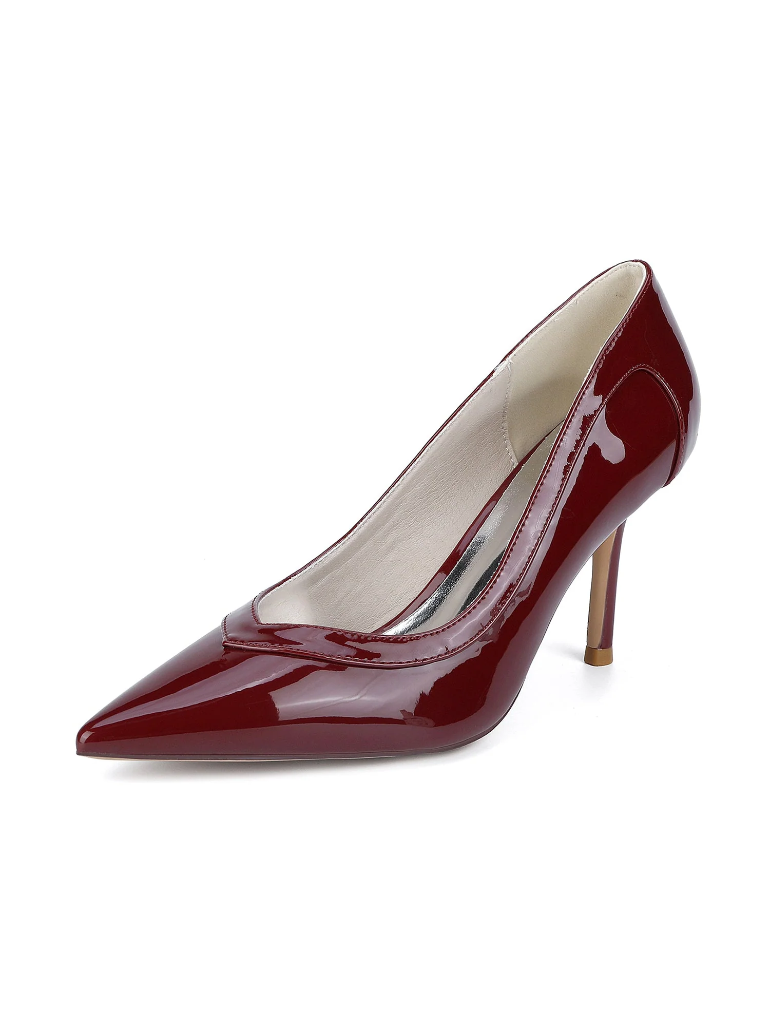 Luxuriöse Lederpumps mit spitzer Kappe