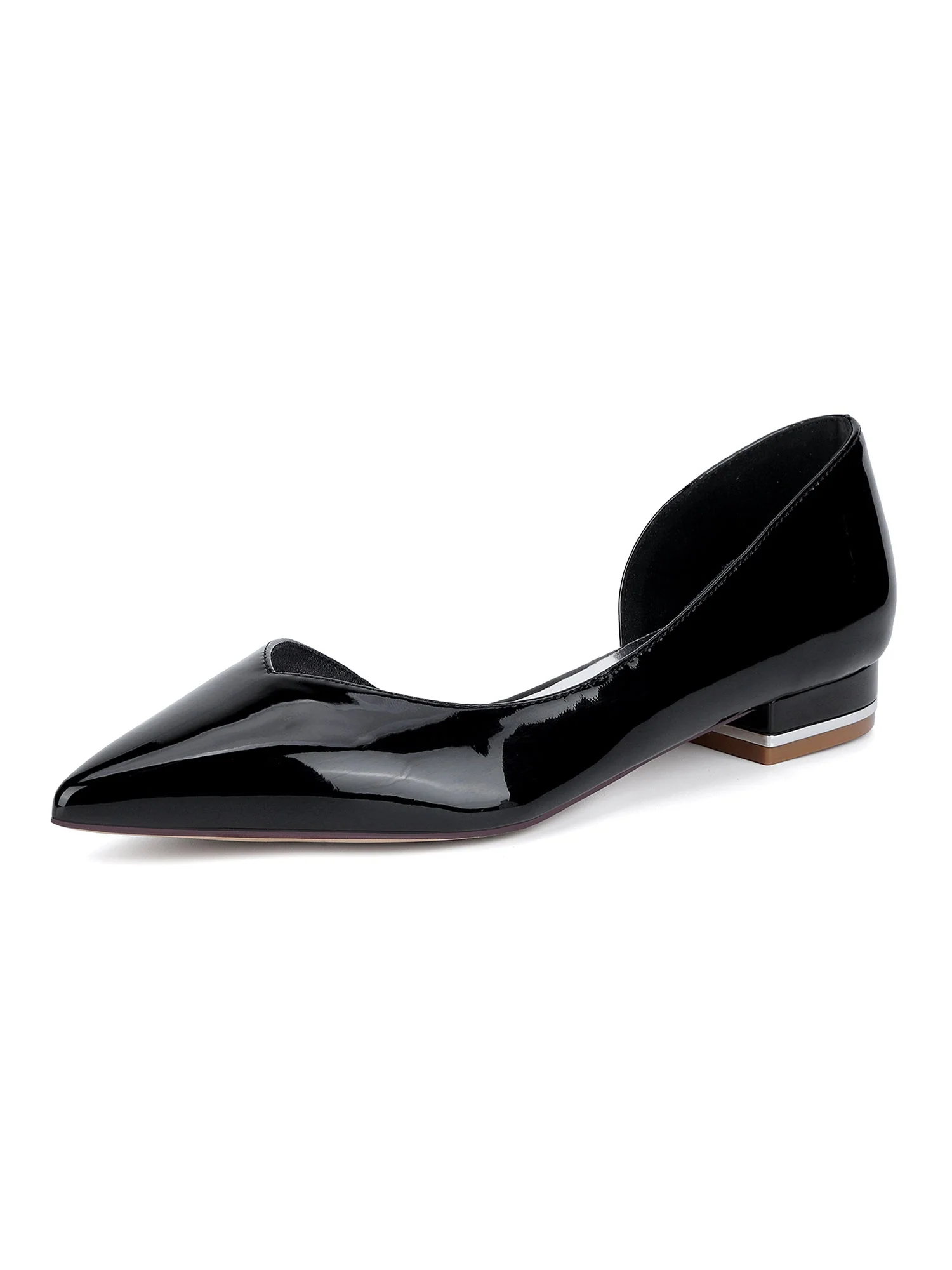 Luxuriöse Lederpumps mit spitzer Kappe und Blockabsatz - Image 6