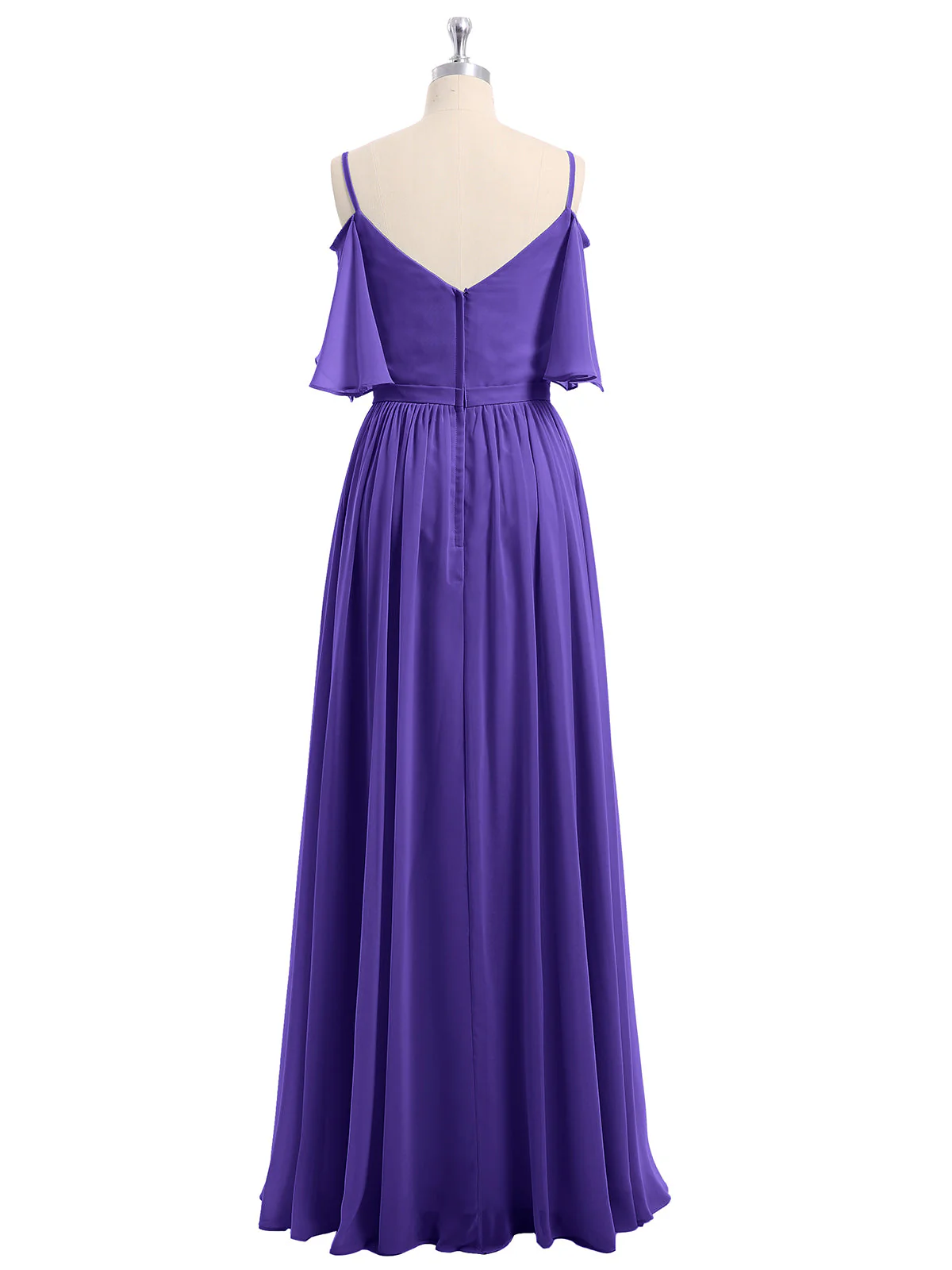 Off-The-Schulter Spaghetti Träger Chiffon Kleid Regentschaft - Image 5