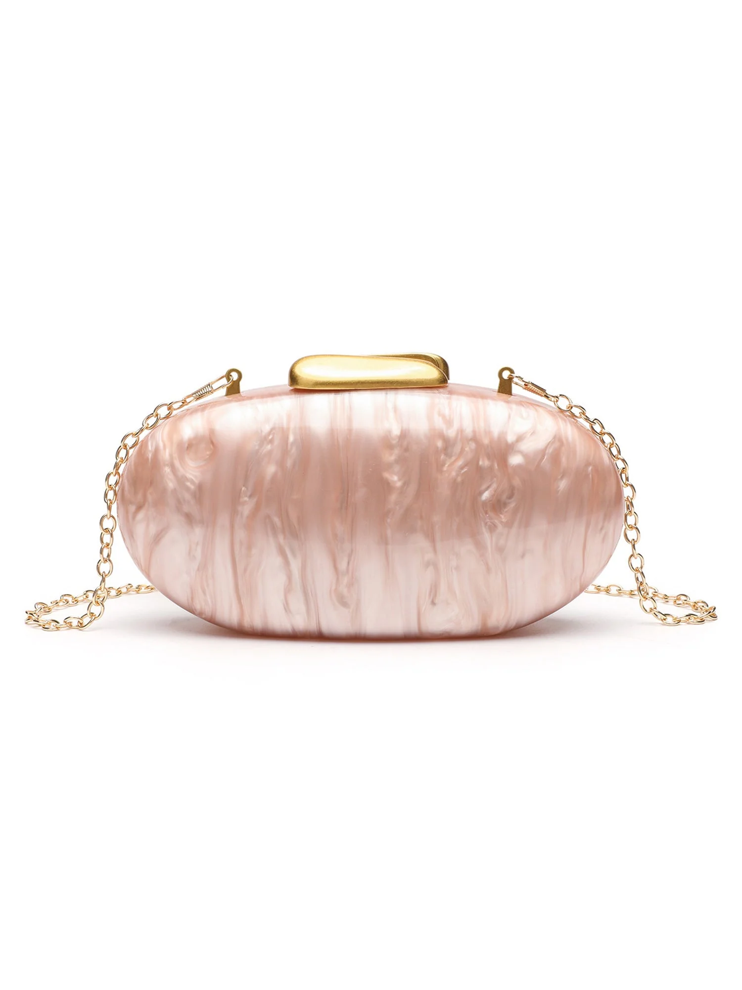 Perlmutt-Abendclutch in Muschelform