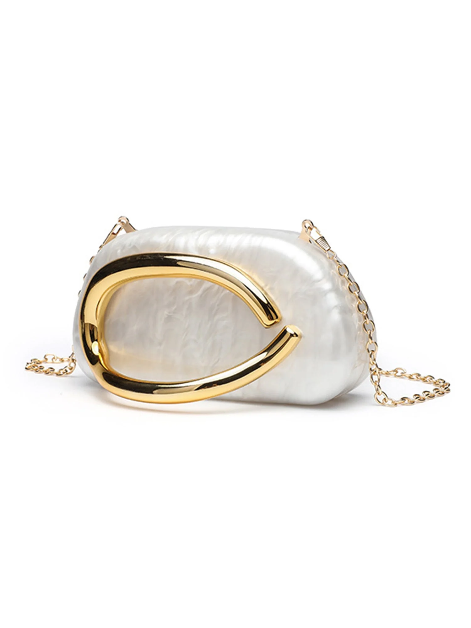 Perlmutt-Acryl Vintage-Clutch - Image 10