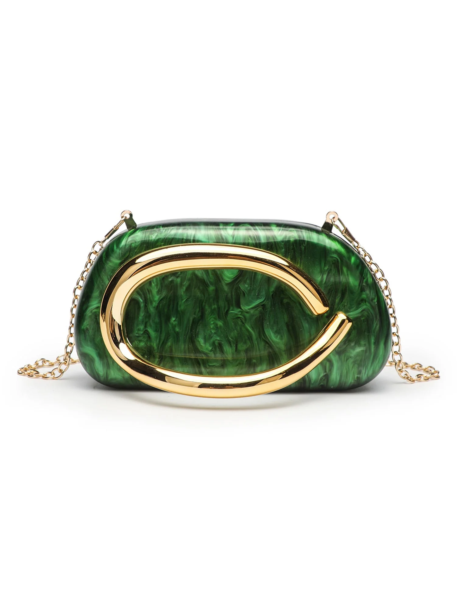 Perlmutt-Acryl Vintage-Clutch - Image 11