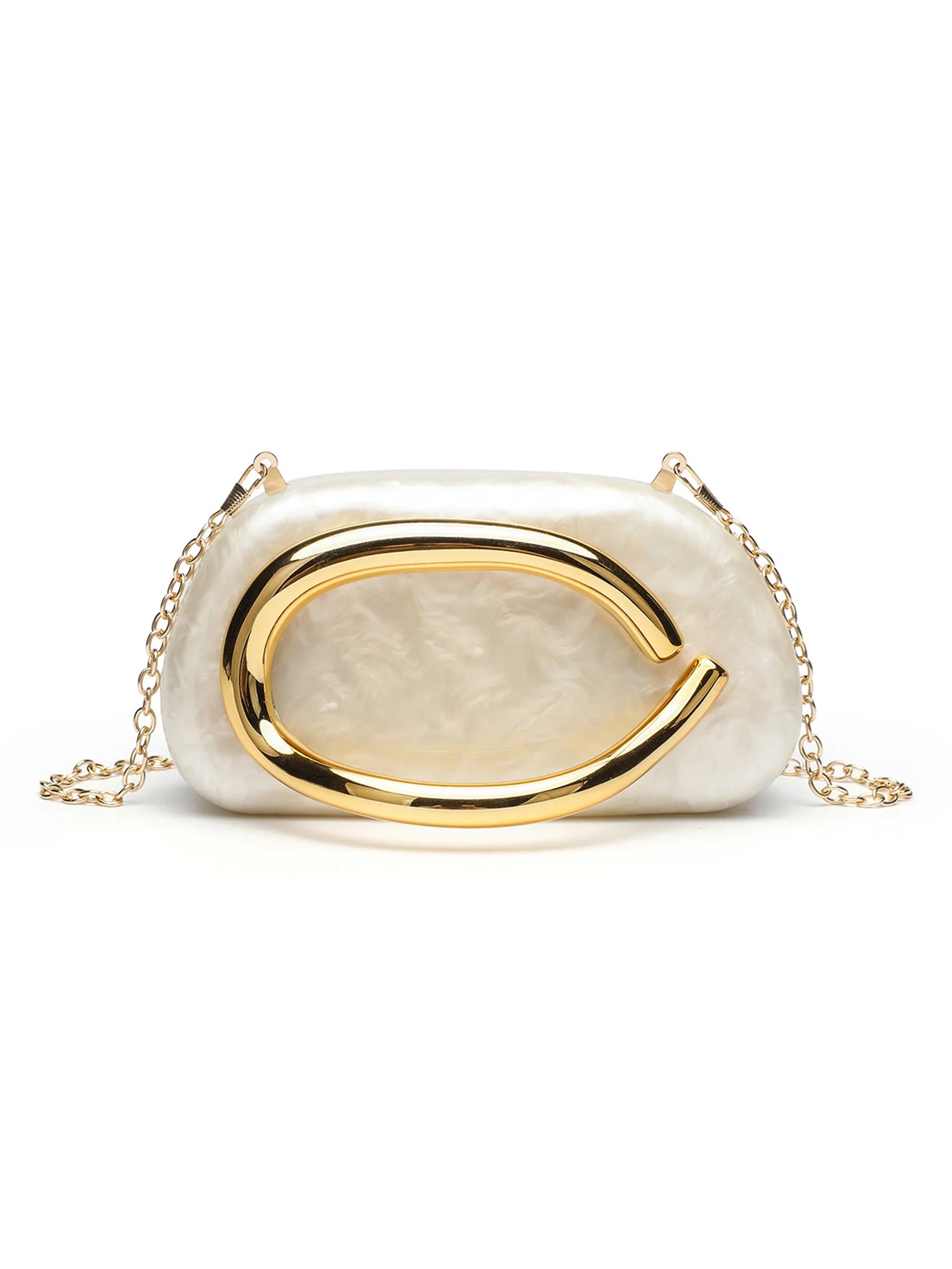 Perlmutt-Acryl Vintage-Clutch - Image 13