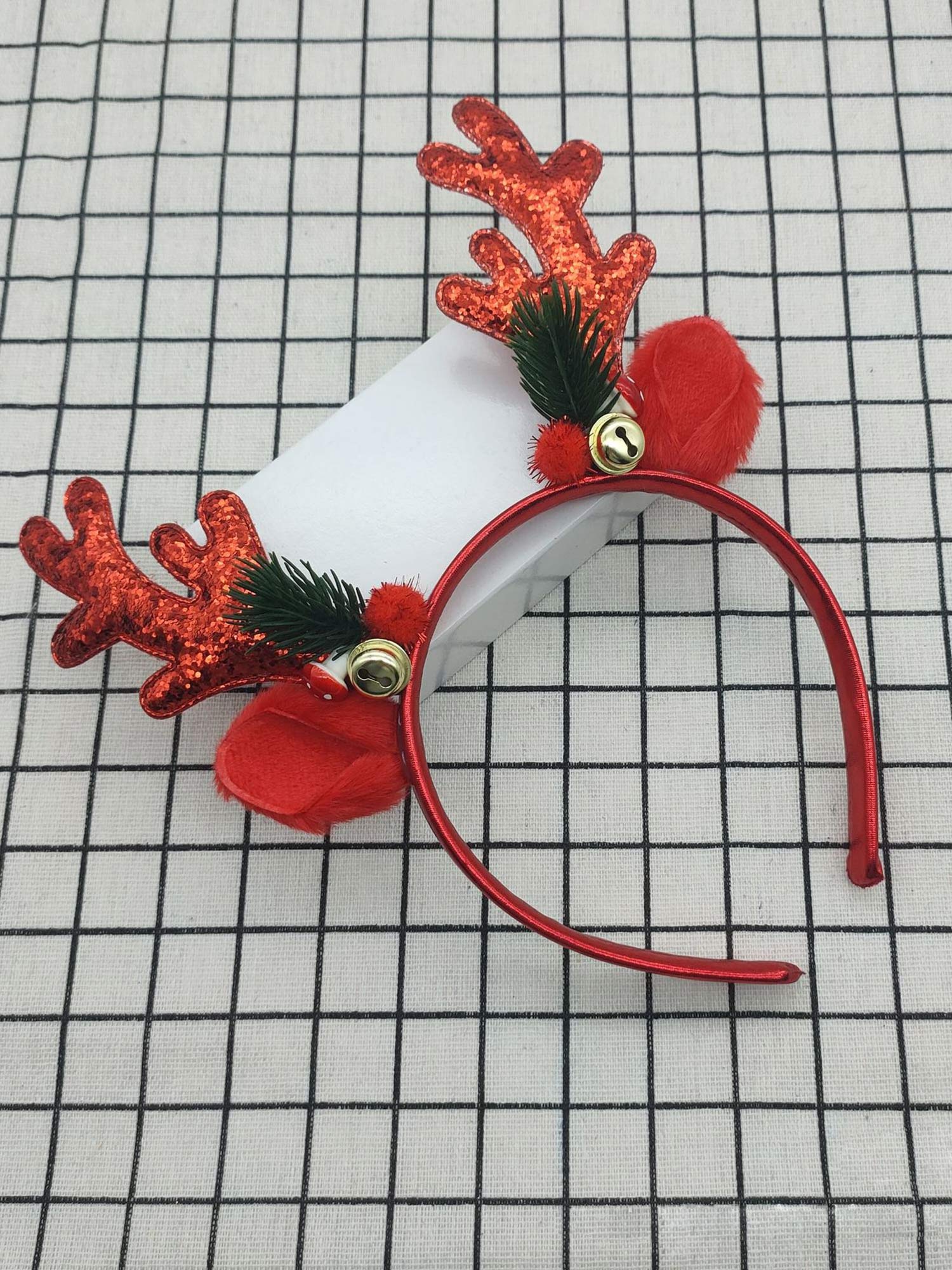 Weihnachts Haarschmuck Rehgeweih Glocke - Image 3