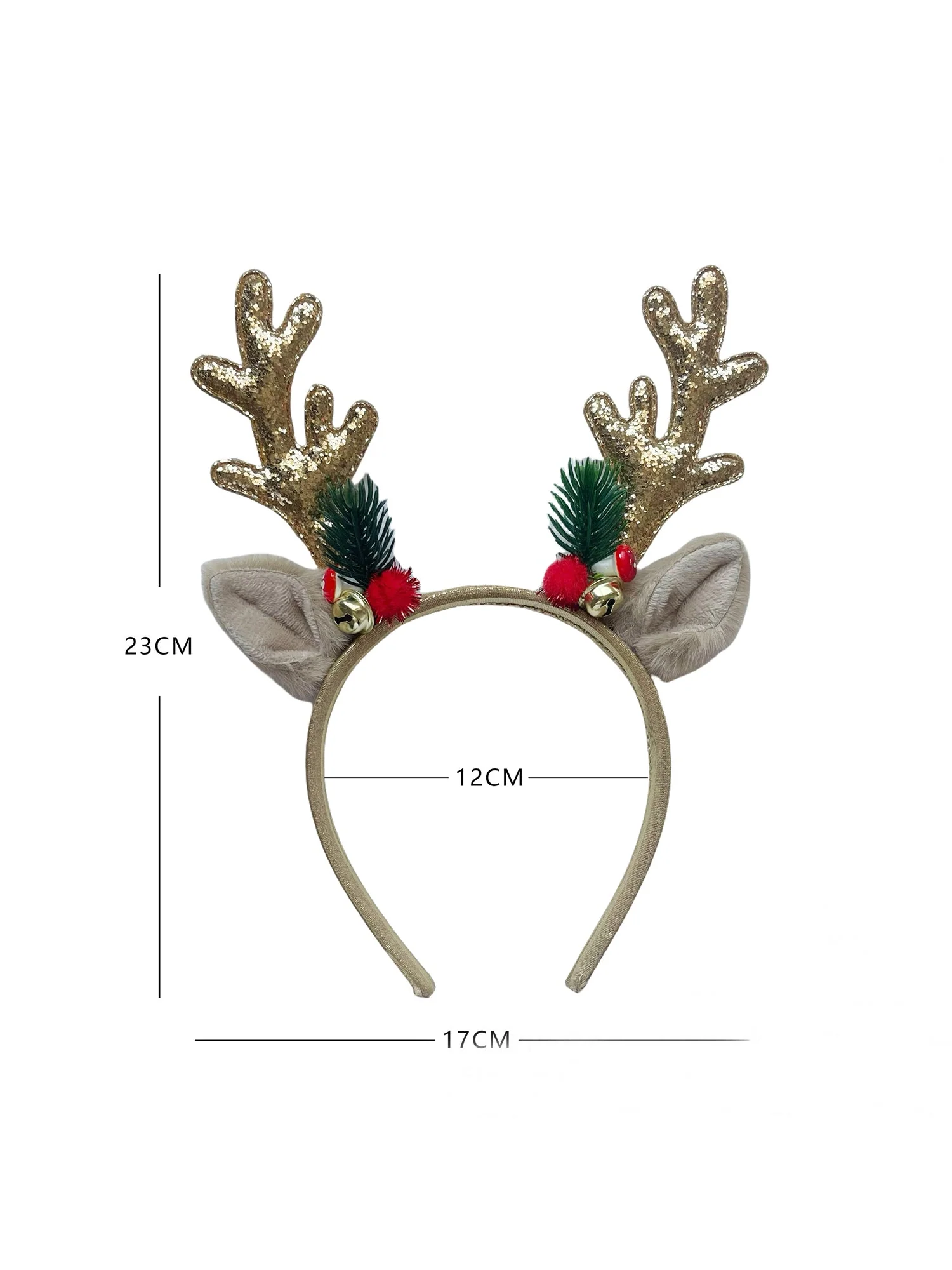 Weihnachts Haarschmuck Rehgeweih Glocke - Image 5