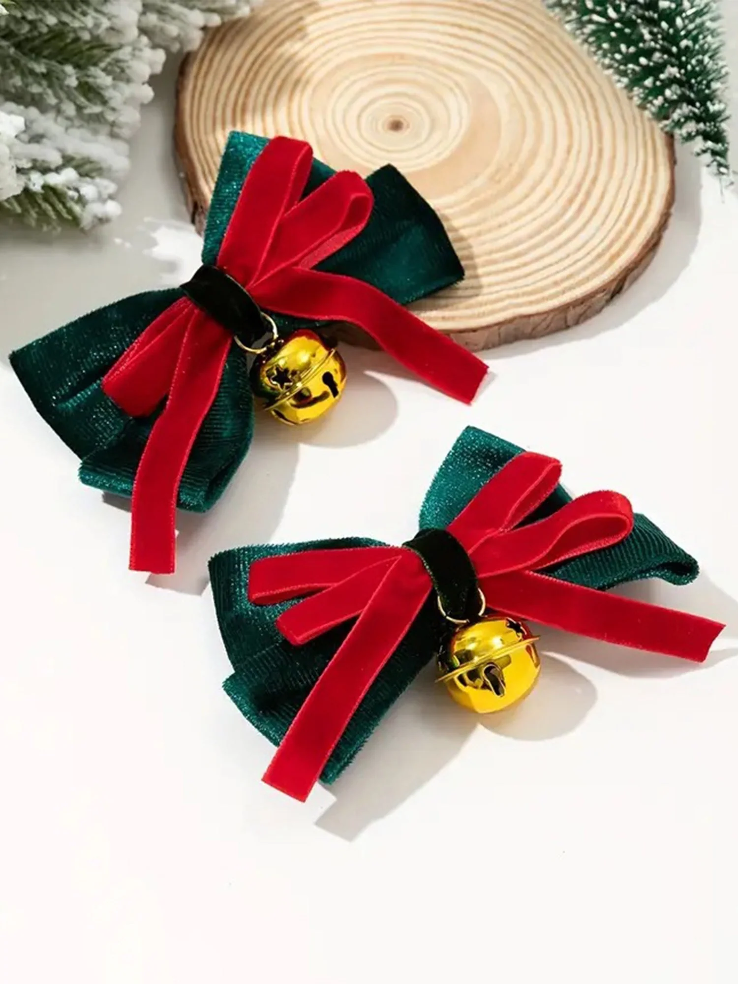 Weihnachts Haarschmuck Schleifen Haarklammern 1 Stk - Image 3