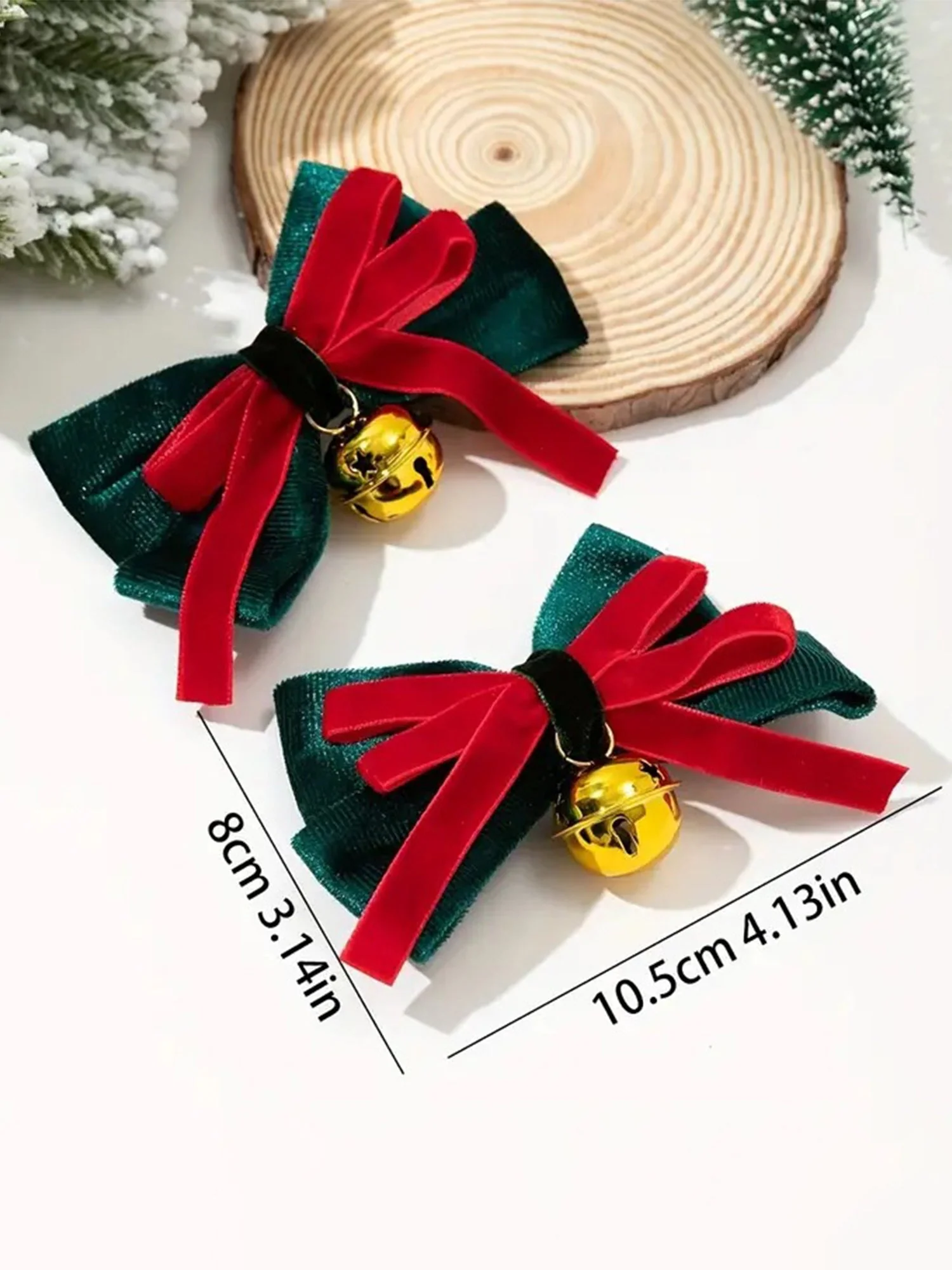 Weihnachts Haarschmuck Schleifen Haarklammern 1 Stk - Image 5