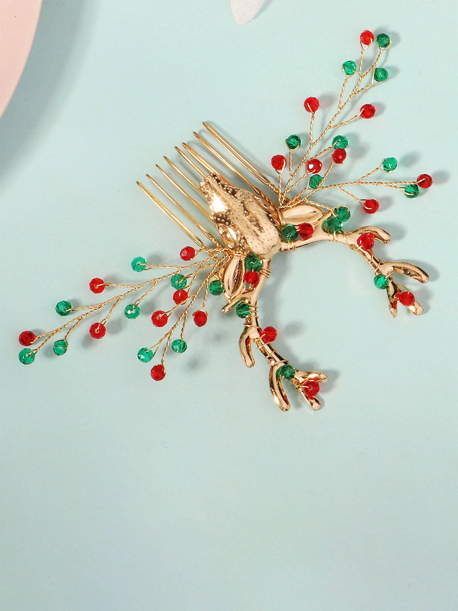 Weihnachts Haarschmuck Strass Haarkämme - Image 3